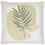 Dekokissen 2er Set MICROSORUM 45 x 45 cm Hellgrün Pflanzenmuster