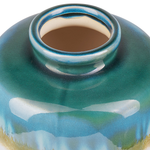 Steinzeug Blumenvase 16 Bunt Weiss COLOSSE