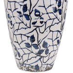 Blumenvase MALLIA Steinzeug 20 cm Weiss