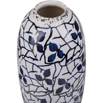 Blumenvase MUTILENE Steinzeug 25 cm Weiss