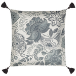 Kissen 2er Set Grau BLECHNUM 45 x 45 cm