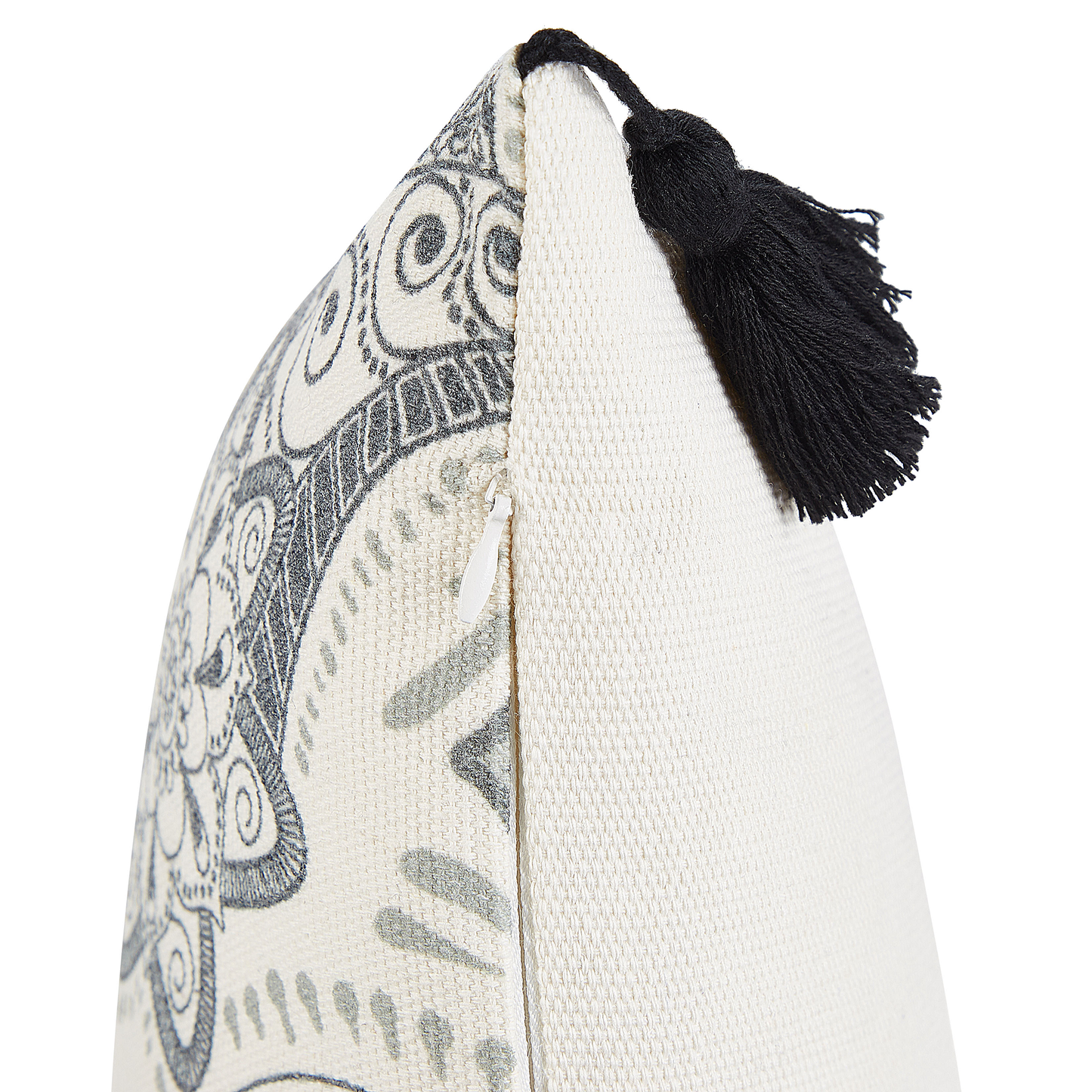 Kissen 2er Set Grau BLECHNUM 45 x 45 cm