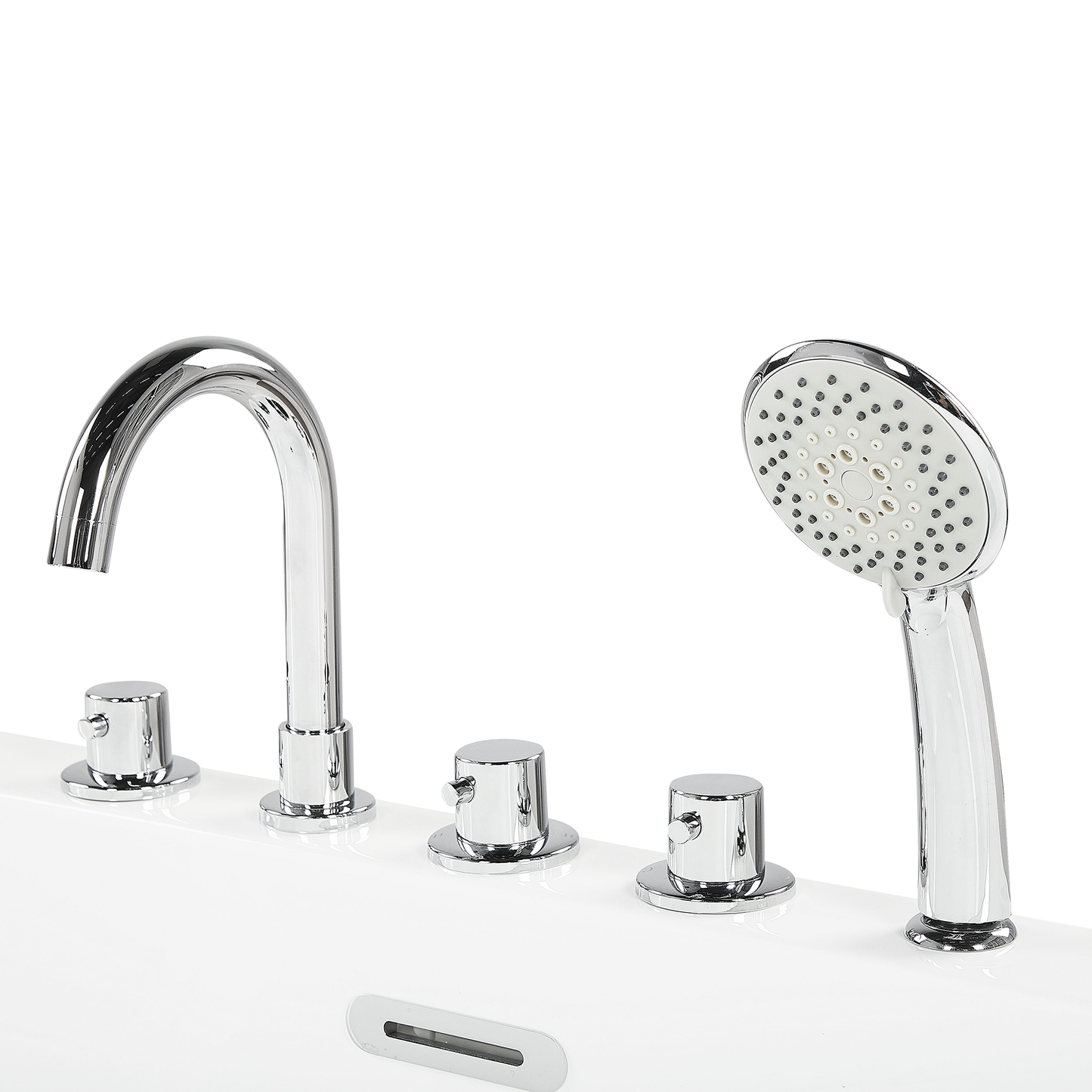 Badewanne freistehend rot mit Armatur oval 170 x 80 cm ROTSO