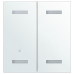 Bad-Spiegelschrank LED TALAGAPA 60 cm 60 cm Weiss