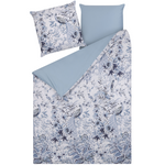 Bettwäsche-Set BALLARD Baumwollsatin 135 x 200 cm Blau
