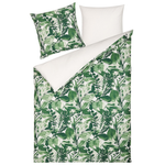 Bettwäsche-Set GREENWOOD Baumwollsatin 135 x 200 cm Grün