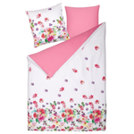 Bettwäsche-Set LARYNHILL Baumwollsatin 135 x 200 cm Rosa