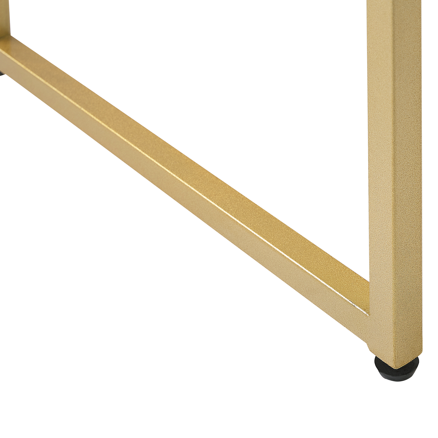 Schreibtisch weiss / gold 100 x 50 cm 2 Schubladen DAPHNE
