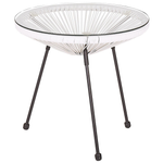 Bistro Set ACAPULCO II Polyrattan Weiss