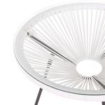 Bistro Set ACAPULCO II Polyrattan Weiss