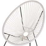 Gartenstuhl 2er Set ACAPULCO II Polyrattan Weiss