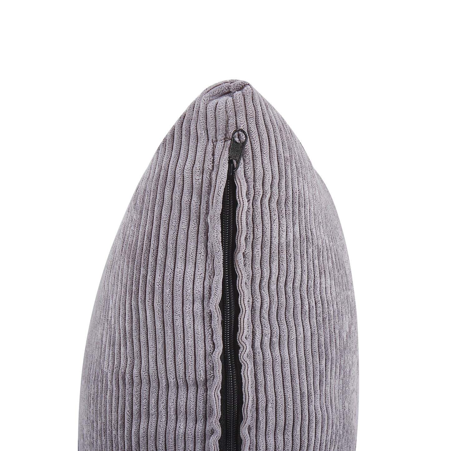 3-Sitzer Sofa Cord hellgrau mit Kissen VISKAN