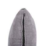 3-Sitzer Sofa Cord hellgrau mit Kissen VISKAN