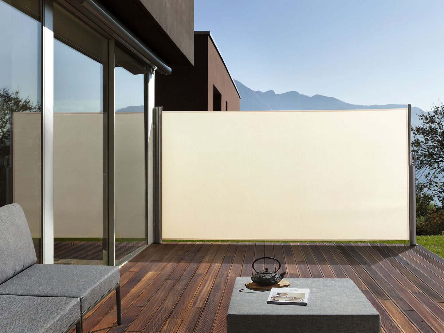 Seitenmarkise DORIO 305 cm 160 cm Beige