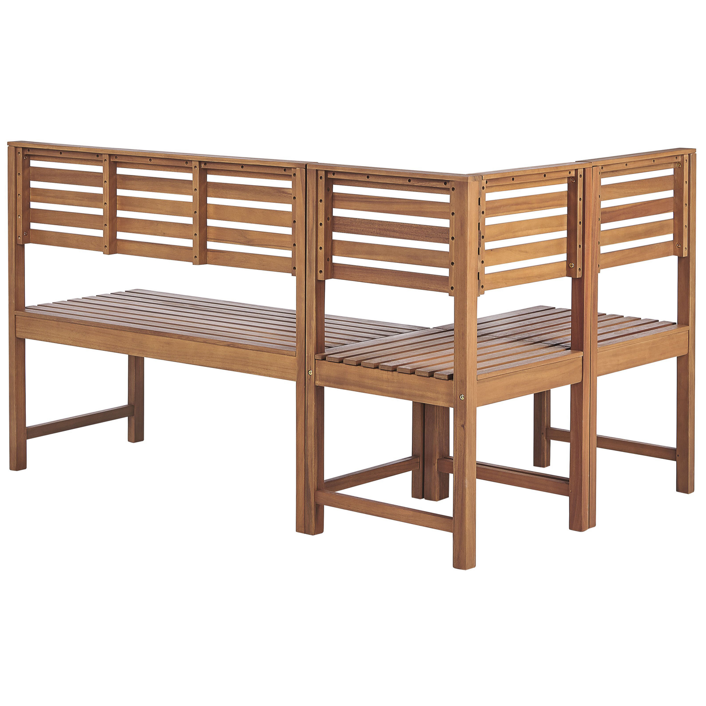 Balkonmöbel Set 4-Sitzer TREIA Akazienholz Braun