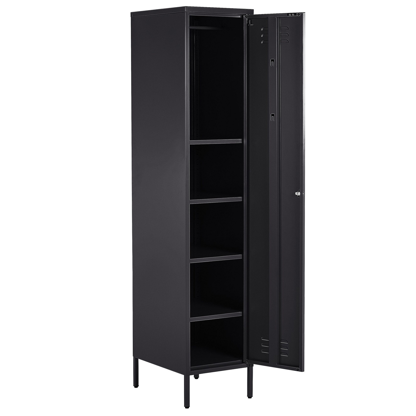 Büroschrank FROME Metall Schwarz