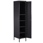 Büroschrank FROME Metall Schwarz