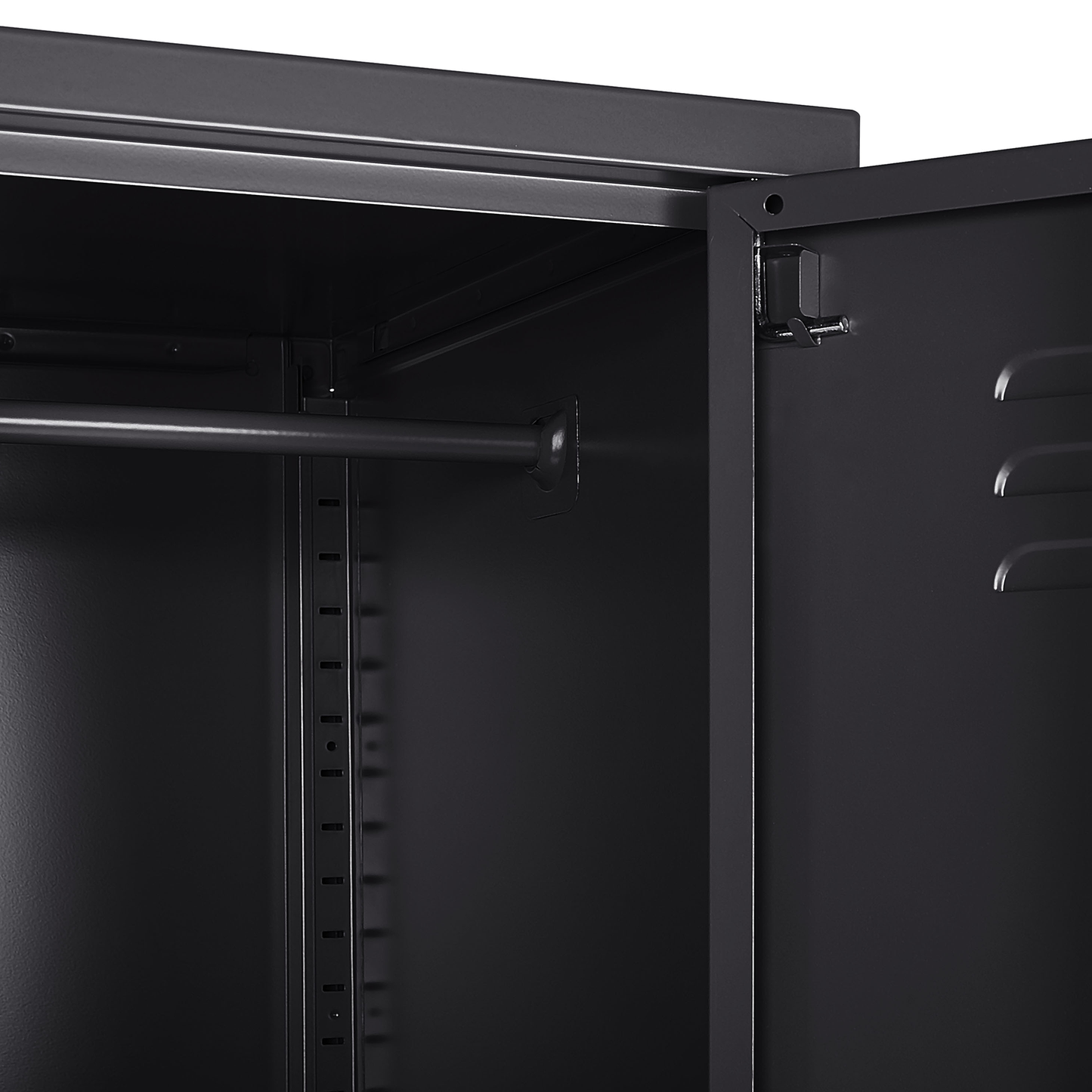Büroschrank FROME Metall Schwarz