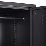 Büroschrank FROME Metall Schwarz
