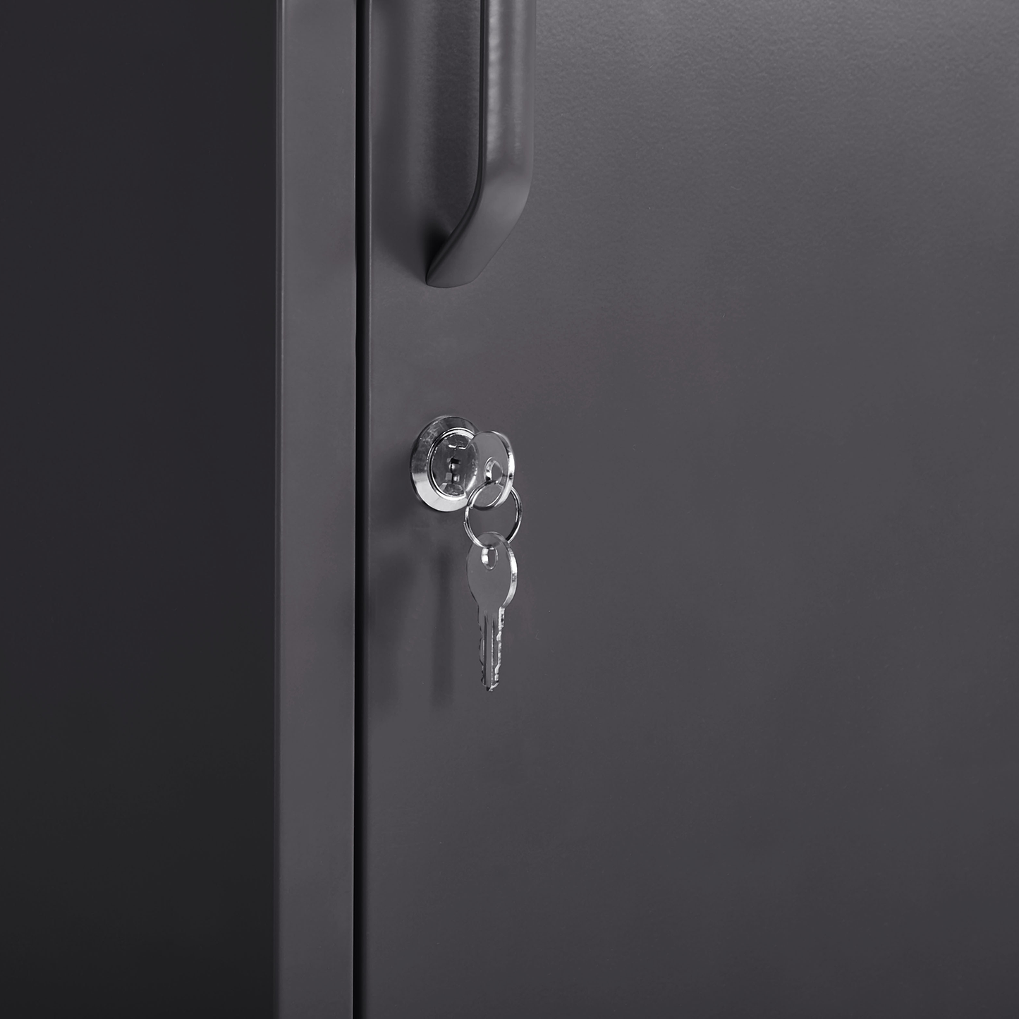 Büroschrank FROME Metall Schwarz