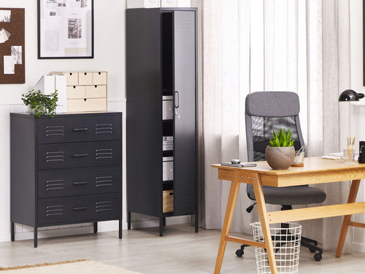 Kommode ENAGO Metall Schwarz
