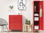 Kommode ENAGO Metall Rot