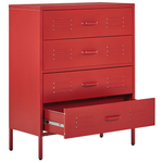 Kommode ENAGO Metall Rot
