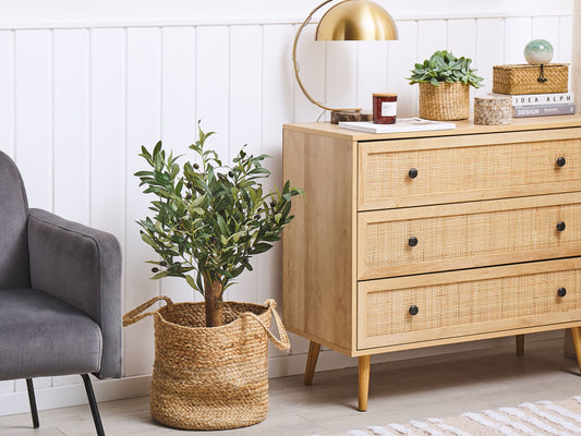 Kunstpflanze im Blumentopf 77 cm OLIVE TREE