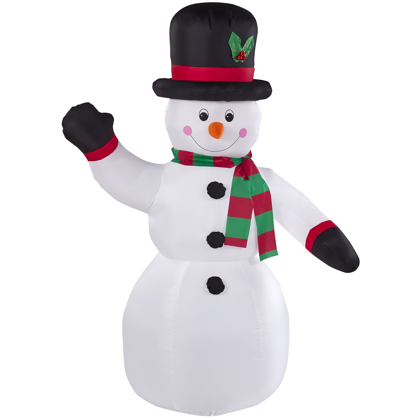 Aufblasbare Weihnachtsdekoration Schneemann mit LED-Beleuchtung weiss 200 cm RUKA