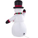 Aufblasbare Weihnachtsdekoration Schneemann mit LED-Beleuchtung weiss 200 cm RUKA