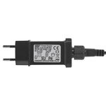Aufblasbare Weihnachtsdekoration Pfefferkuchenmann mit LED-Beleuchtung braun 240 cm SAVELA