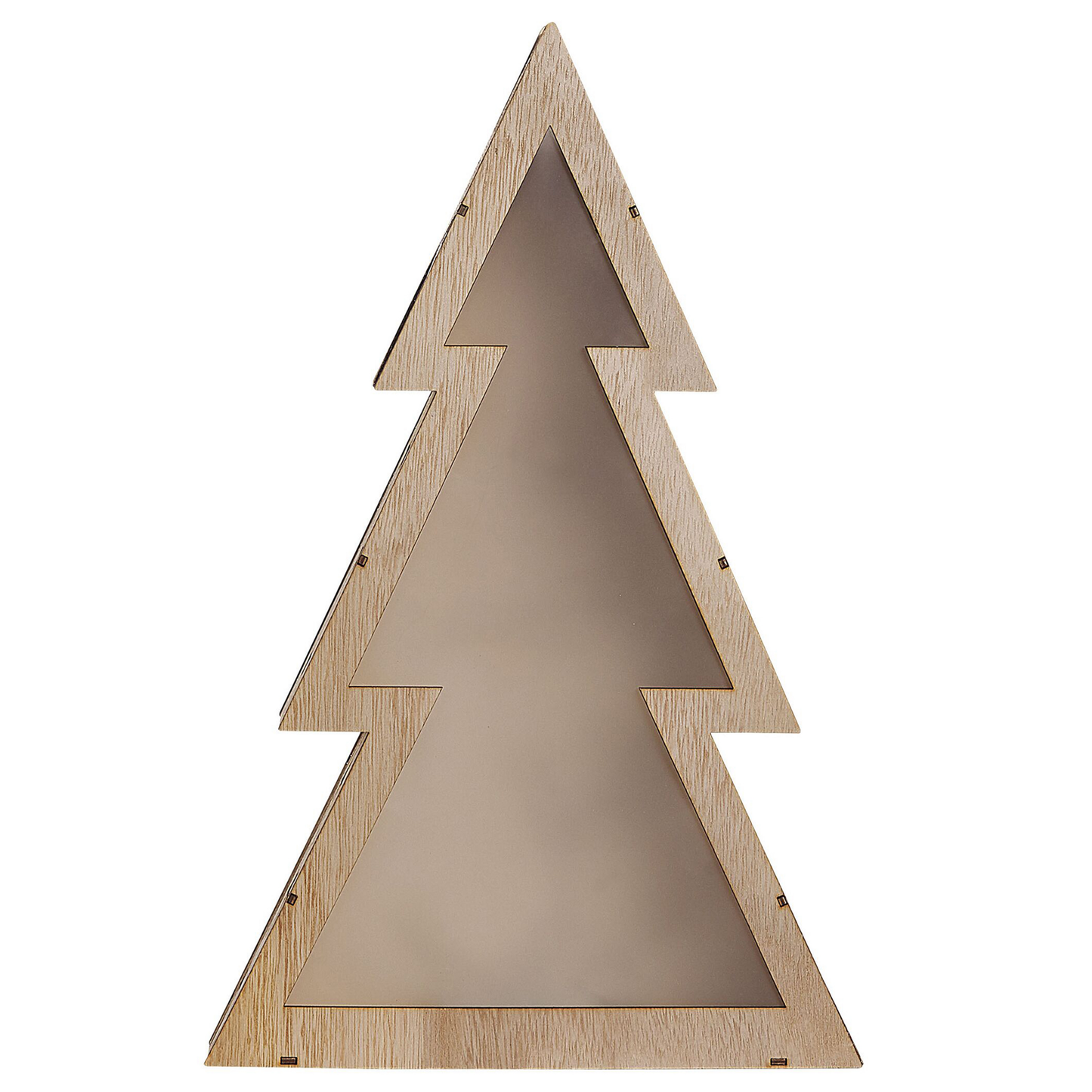 Weihnachtsdeko LED Pappelholz hellbraun Tannenbaum 35 cm JUVA