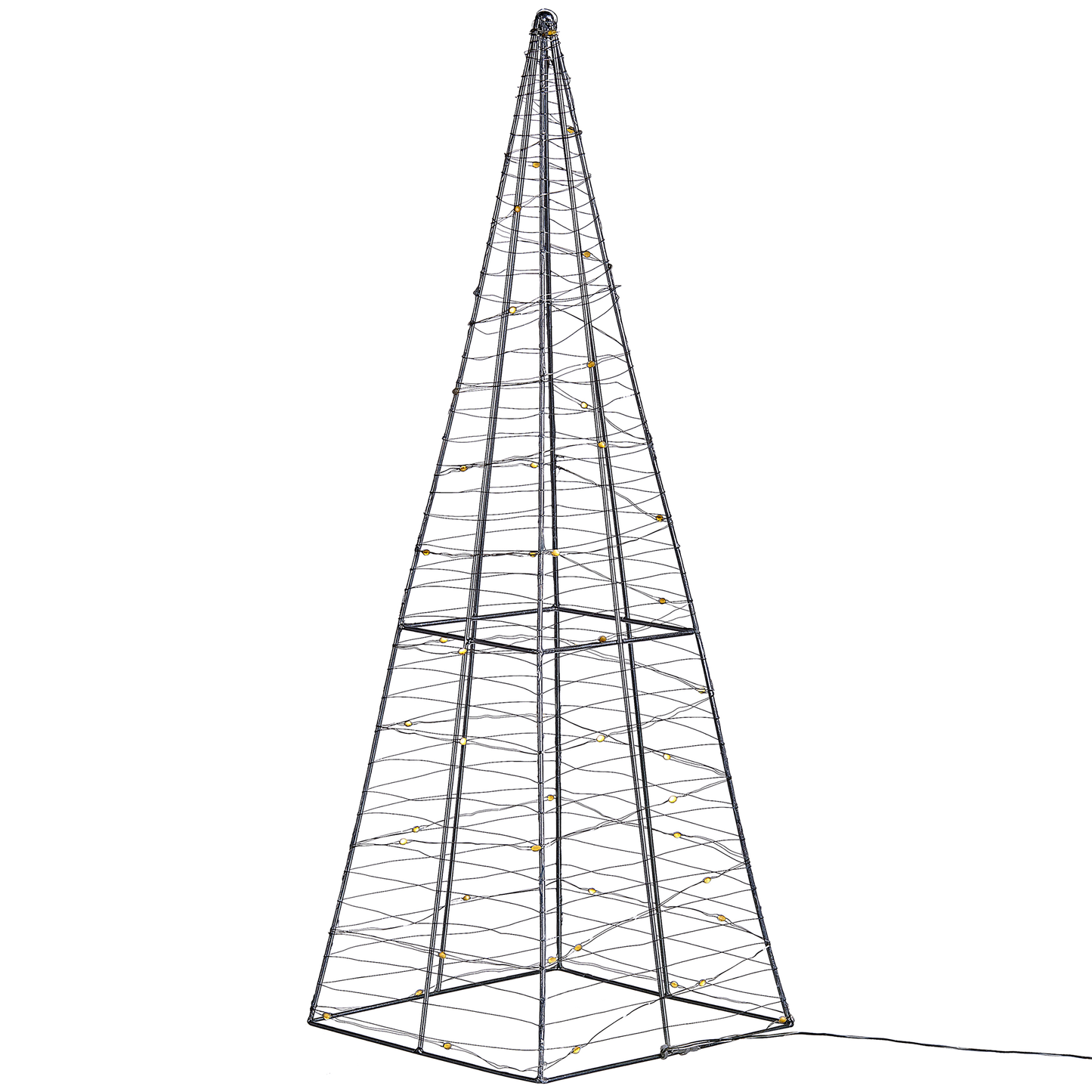 Outdoor Weihnachtsbeleuchtung LED silber Tannenbaum 60 cm PUKSALA