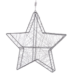 Wandobjekt Stern KURULA Metall 58 cm Silber