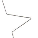 Wanddekoration 3er Set Stern KUNNARI Metall 50/40/30 cm Silber
