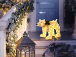 Outdoor Weihnachtsbeleuchtung LED weiss Bär 34 cm SIVULA