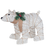 Outdoor Weihnachtsbeleuchtung LED weiss Bär 34 cm SIVULA