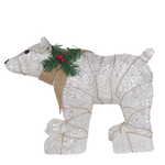 Outdoor Weihnachtsbeleuchtung LED weiss Bär 34 cm SIVULA