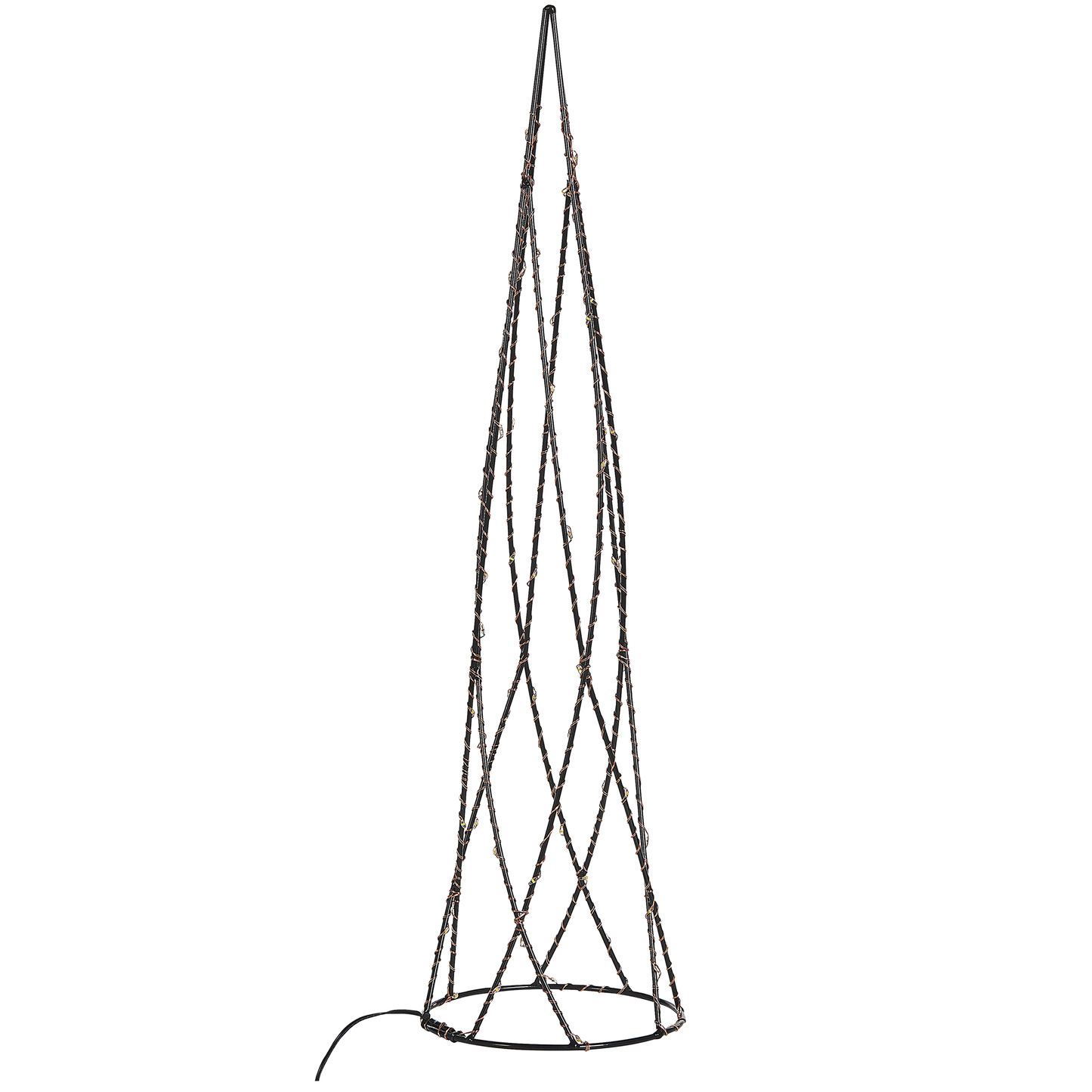 Weihnachtsdeko LED schwarz Tannenbaum 2er Set NEIDEN