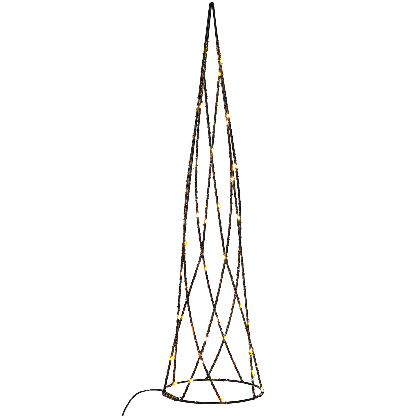 Weihnachtsdeko LED schwarz Tannenbaum 2er Set NEIDEN