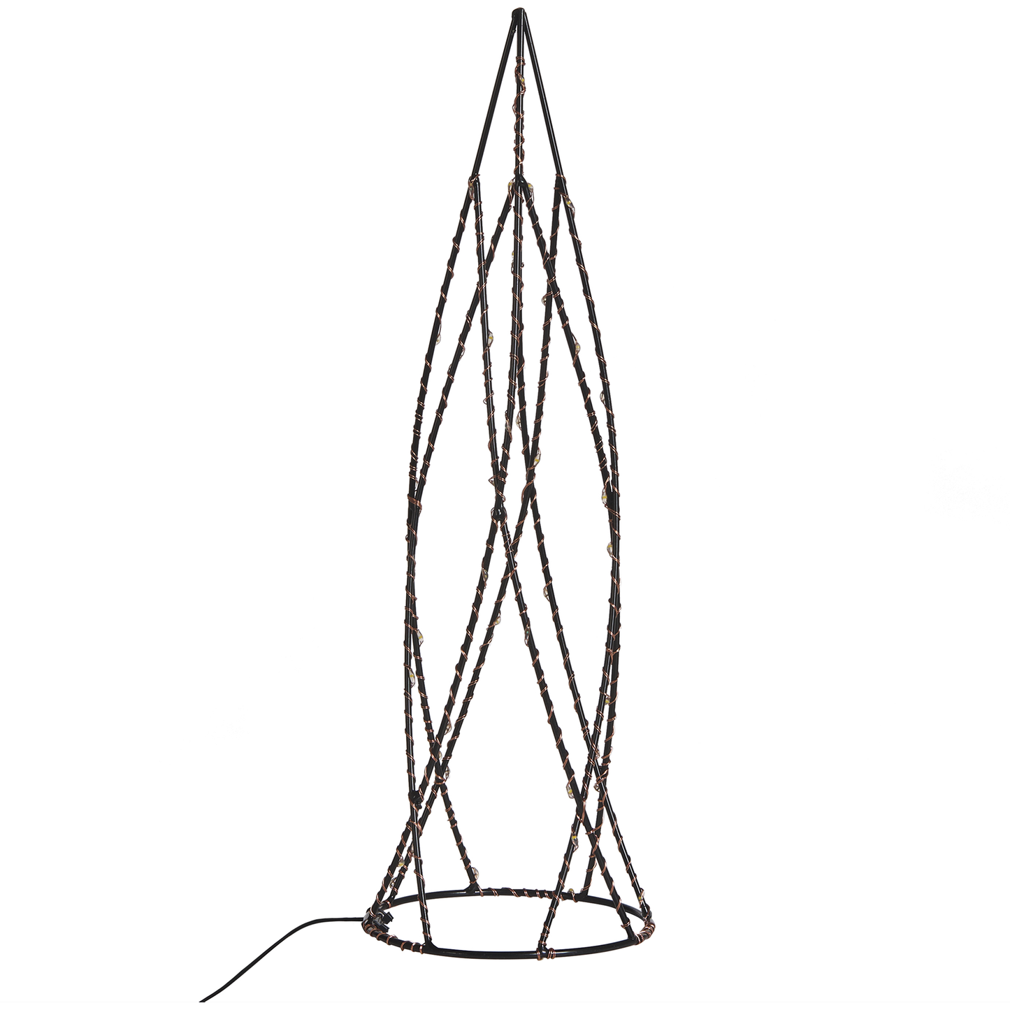 Weihnachtsdeko LED schwarz Tannenbaum 2er Set NEIDEN