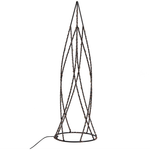 Weihnachtsdeko LED schwarz Tannenbaum 2er Set NEIDEN