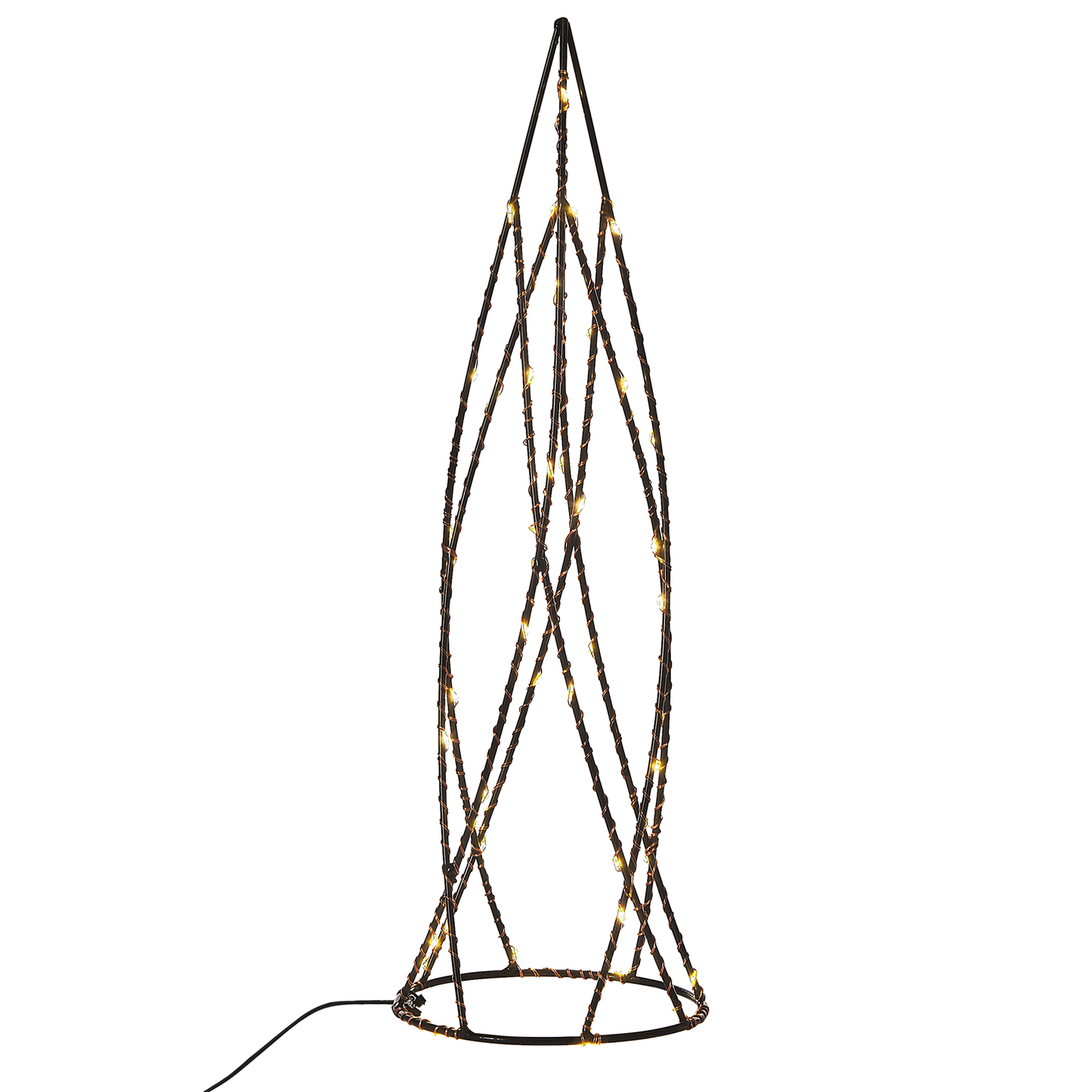 Weihnachtsdeko LED schwarz Tannenbaum 2er Set NEIDEN