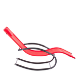 Gartenliege Stahl Textilbespannung rot Schaukelfunktion CARANO II