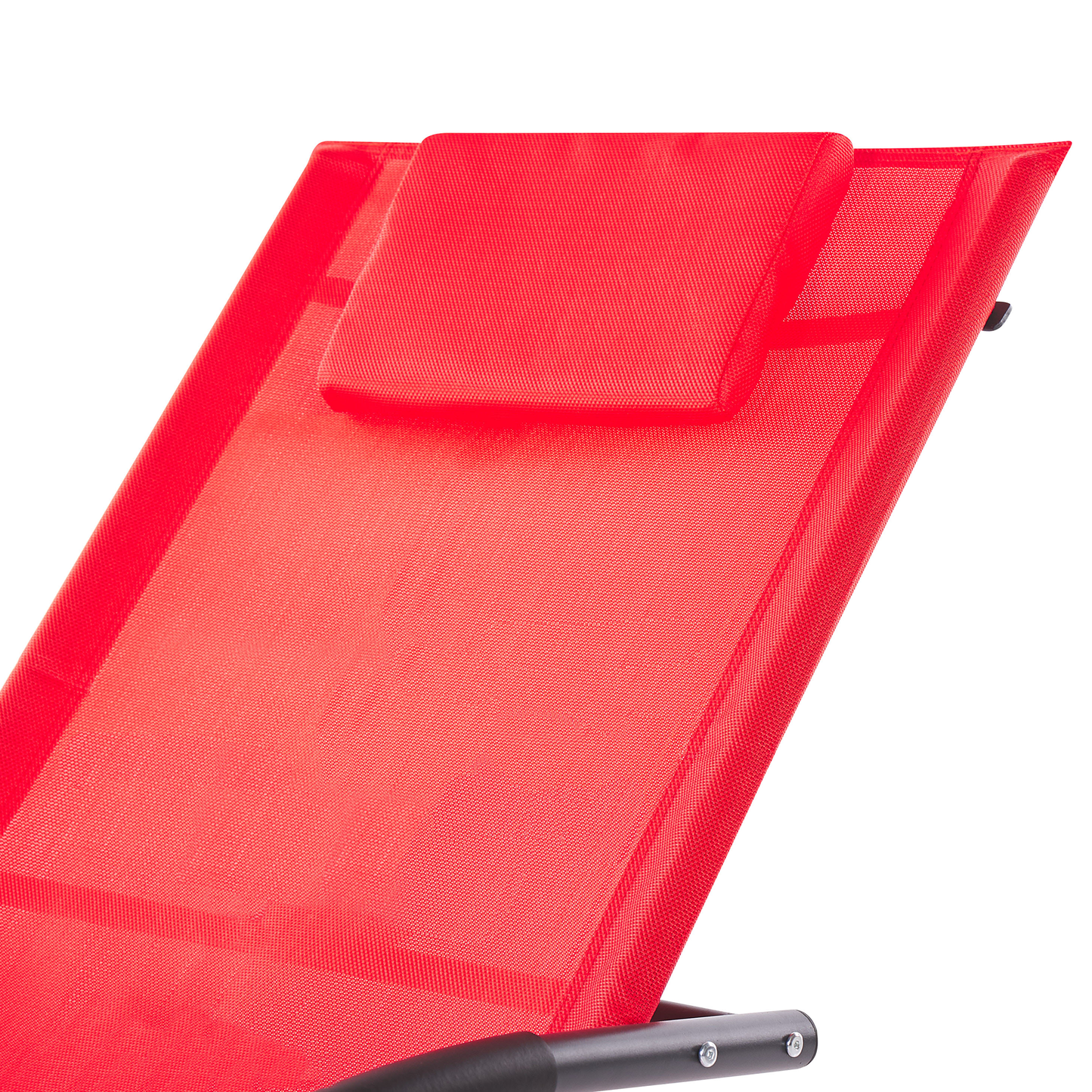 Gartenliege Stahl Textilbespannung rot Schaukelfunktion CARANO II