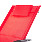 Gartenliege Stahl Textilbespannung rot Schaukelfunktion CARANO II