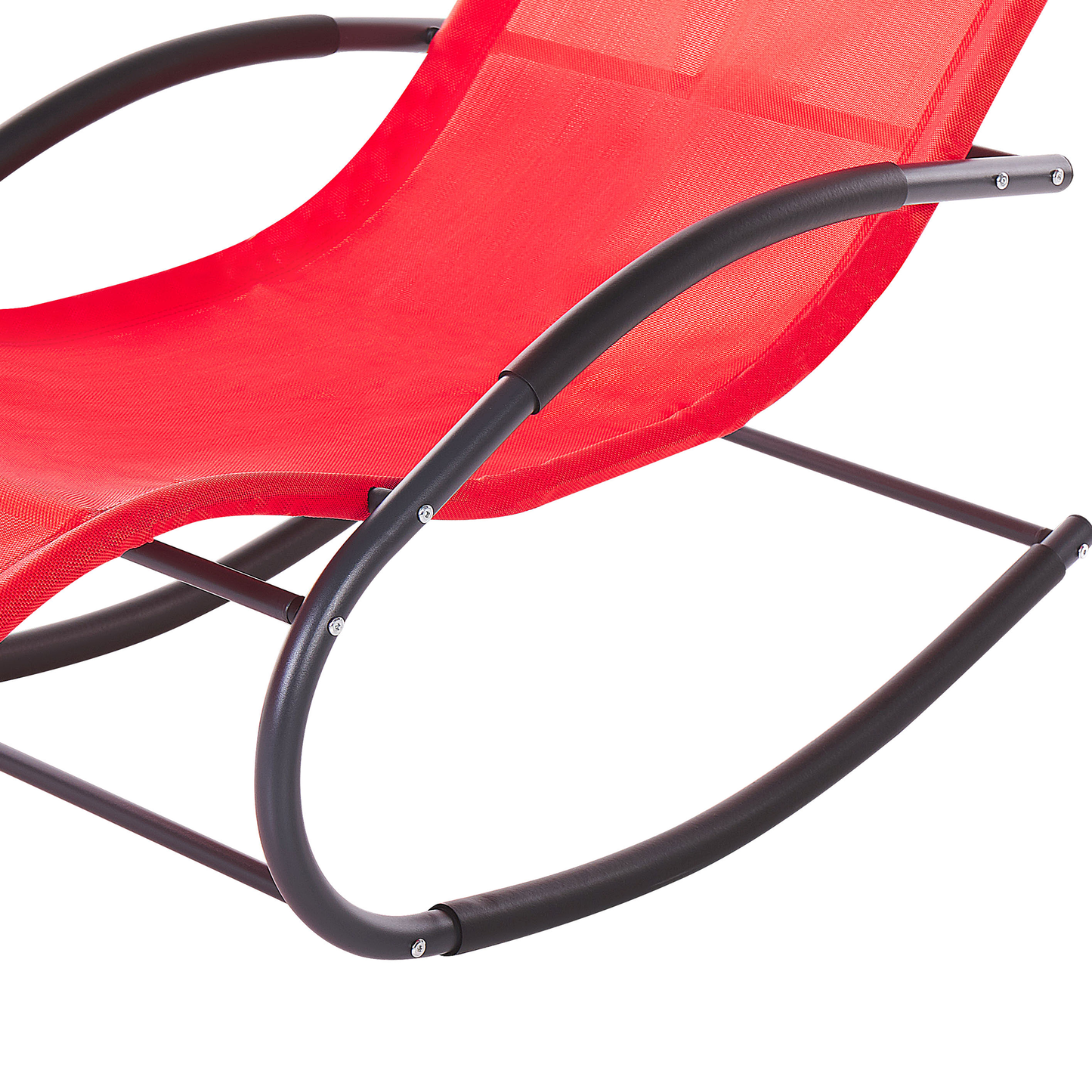 Gartenliege Stahl Textilbespannung rot Schaukelfunktion CARANO II