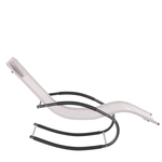 Gartenliege Stahl Textilbespannung beige Schaukelfunktion CARANO II