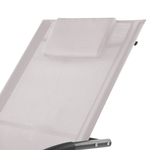 Gartenliege Stahl Textilbespannung beige Schaukelfunktion CARANO II