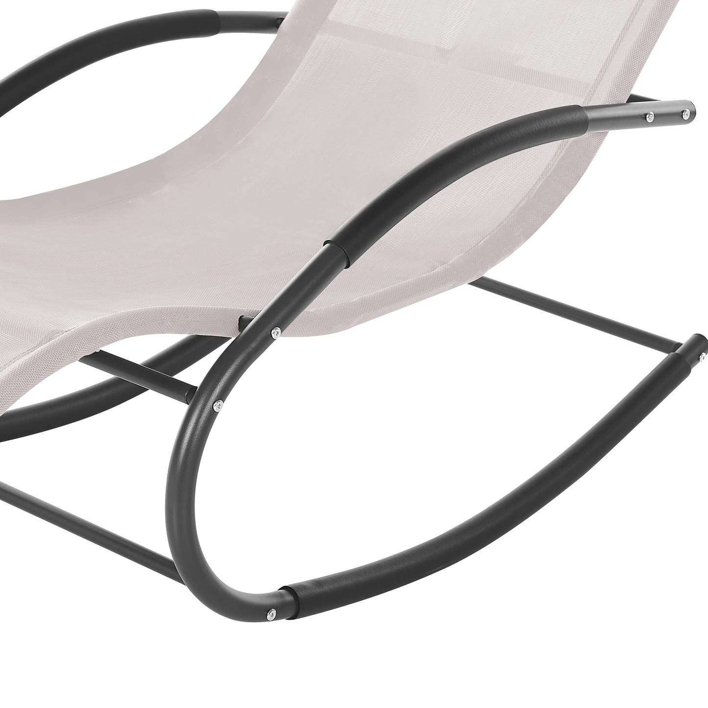 Gartenliege Stahl Textilbespannung beige Schaukelfunktion CARANO II